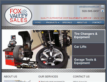 Tablet Screenshot of foxvalleysales.com